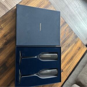 Tiffany & Co. Crystal Champagne Flutes